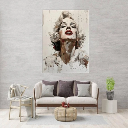 M. Monroe, uramljena slika 40x50cm i 50x70cm - Img 2