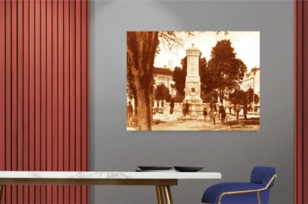 stari Beograd, terazije 1928. uramljena slika 30x40cm i 40x50cm - Img 2