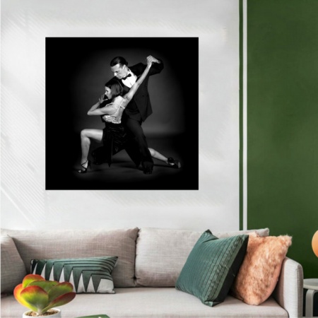 Tango Argentino , uramljena slika 50x50 cm - Img 2