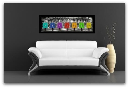 Vespas colosseum, framed picture - Img 2