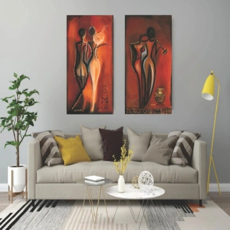 Dalia, dve uramljene slike 30x70cm svaka - Img 2