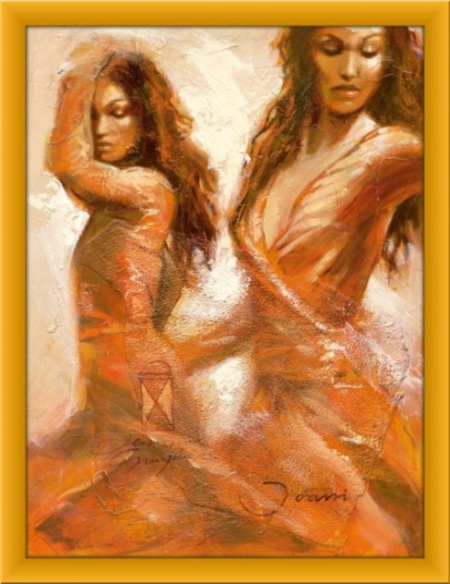 Golden beauty, framed picture - Img 2