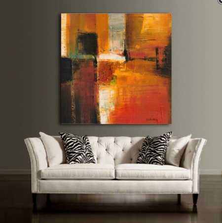 Prozor u svet, uramljena slika 70 x 70 cm - Img 3