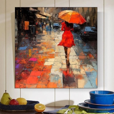 Sana, uramljena slika 50x50cm - Img 2