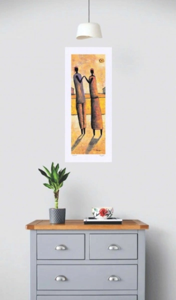 Slika Bangui, uramljena slika 30x70cm - Img 2