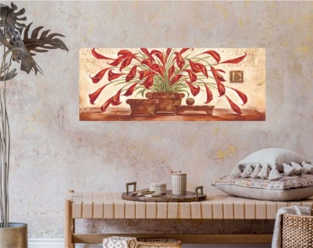 Venice flowers, uramljena slika 35x100cm - Img 2