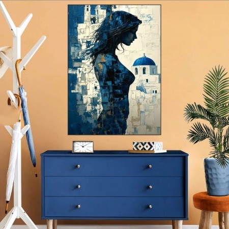 Zoe, uramljena slika 40x50cm , 50x70cm i 60x90cm - Img 2