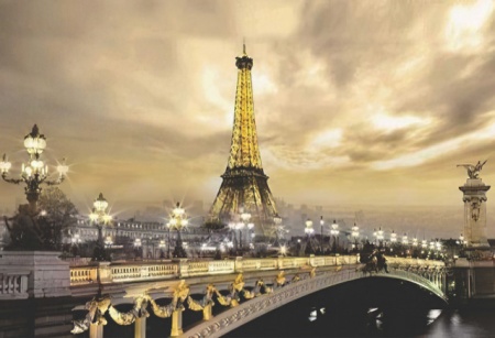 Eiffel tower, uramljena slika 70x100cm