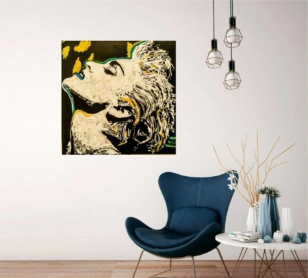 Madonna, uramljena slika 30x30cm i 50x50cm - Img 2