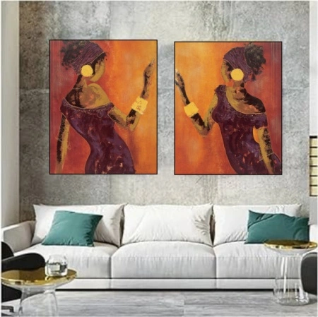 Niwa, komplet od dve uramljene slike 40x50cm i 50x70cm svaka - Img 2