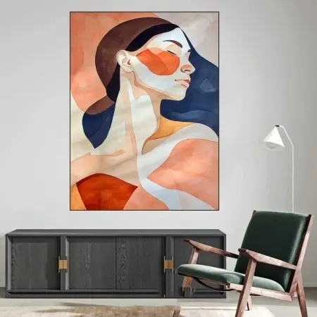 Tiia, uramljena slika 40x50cm , 50x70cm i 60x80cm - Img 2