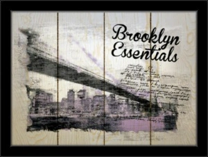 Brooklyn essentials, framed picture