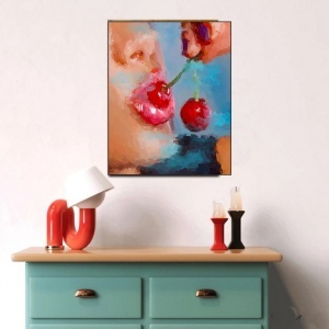 Cherry, uramljena slika 40x50cm , 50x70cm i 60x80cm - Img 2