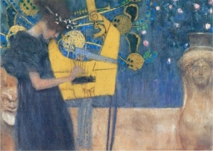 Die musik 1895, Gustav Klimt