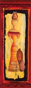 Donna Africana 1, uramljena slika 35x100cm