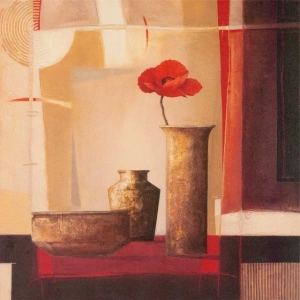 Earth pots 2, framed picture
