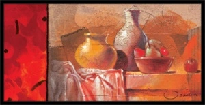 Flowers and pears