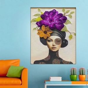 Geena, uramljena slika 40x50cm , 50x70cm i 60x80cm - Img 2