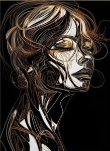 Hena, uramljena slika 40x50cm i 50x70cm