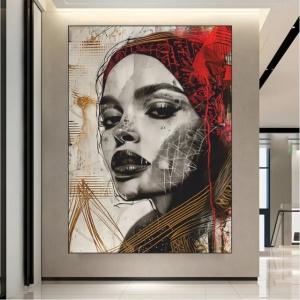 Kyara, uramljena slika 40x50cm, 50x70cm i 60x90cm - Img 2