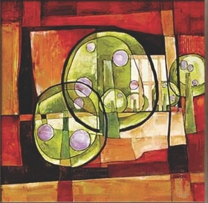 Noag, uramljena slika 70x70cm