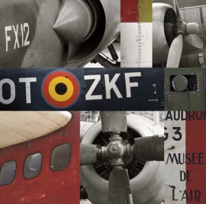 Old planes 2, framed picture