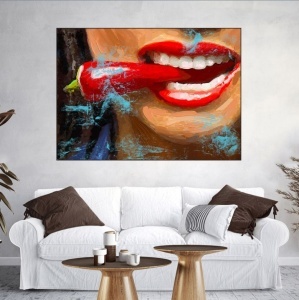 Paprika, uramljena slika 40x50cm , 50x70cm i 60x80cm - Img 2