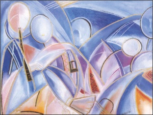 Pippets, uramljena slika 56x71cm