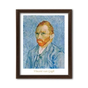 Self-portrait, Vincent Van Gogh, uramljena slika 40x50cm