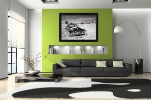 Stari Automobil, uramljena slika 40x50cm - Img 2