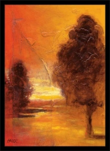 Tiha livada, uramljena slika 50 x 70 cm - Img 2