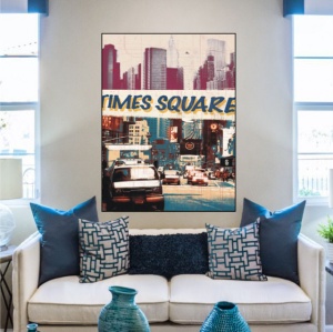 Times Square New York , uramljena slika 60x80cm - Img 2