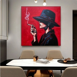 Trisha, uramljena slika dimenzije 50x50cm - Img 2