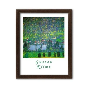 Unterah sull Attersee, Gustav Klimt, uramljena slika 40x50cm