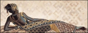 Abena, uramljena slika 30x70cm i 35x100cm