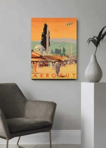 Aeroput, stari poster, dimenzije 30x40cm i 40x50cm - Img 2