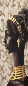 Aisha, uramljena slika dimenzije 30x70cm i 35x100cm