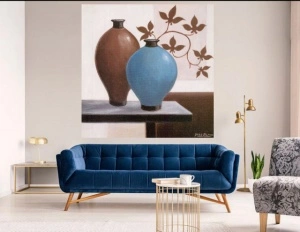 Blue and brown, framed picture - Img 2
