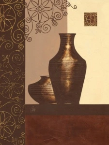 Braon vaze., uramljena slika 60x80cm
