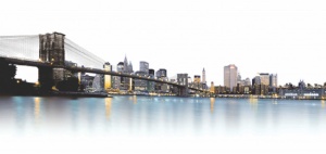 Brooklin Bridge, framed picture