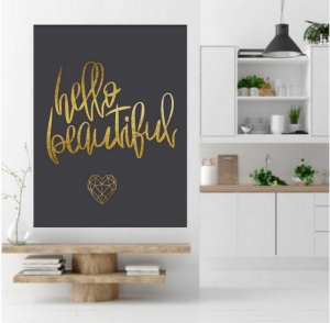 Hello beautiful, uramljena slika 30x40cm i 40x50cm - Img 2