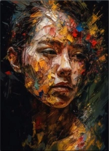 Hulija, uramljena slika 40x50cm i 50x70cm