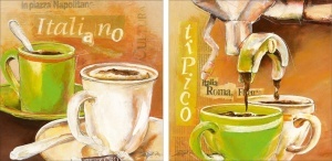Italiano tipico, komplet od dve slike 30x30cm svaka