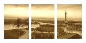 Kalemegdan Pobednik, uramljena slika 50x100 cm - Img 2
