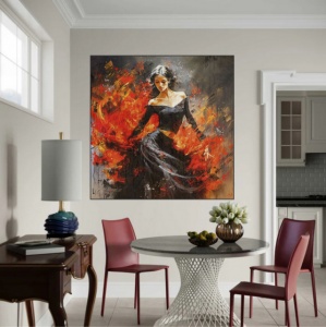 Lola, uramljena slika 50x50cm - Img 2