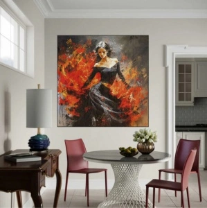 Lola, uramljena slika 50x50cm - Img 2