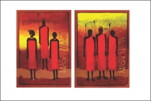 Masai Mara, uramljena slika 50x70 cm svaka