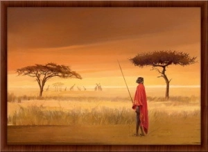 Peaceful silence, framed picture