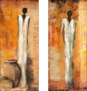 Puissante & Traditionned, 2 uramljene slike 30x70cm svaka