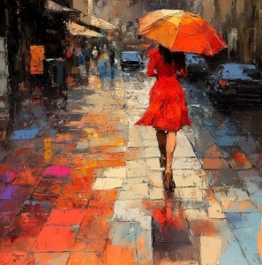 Sana, uramljena slika 50x50cm